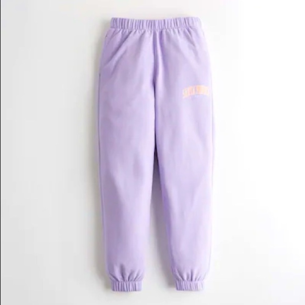 Hollister Purple Santa Monica Sweatpants Small